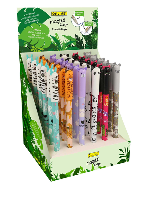 Stylo gel Online MagiXX cap animal 0.7mm assorti