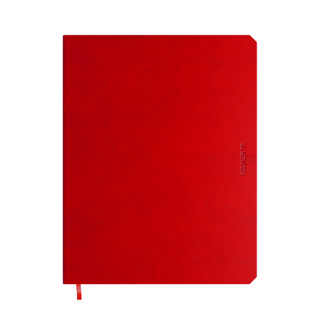 Notitieboek de KEMPEN Poppy 171x220mm lijn 192 pagina's  90gr rood