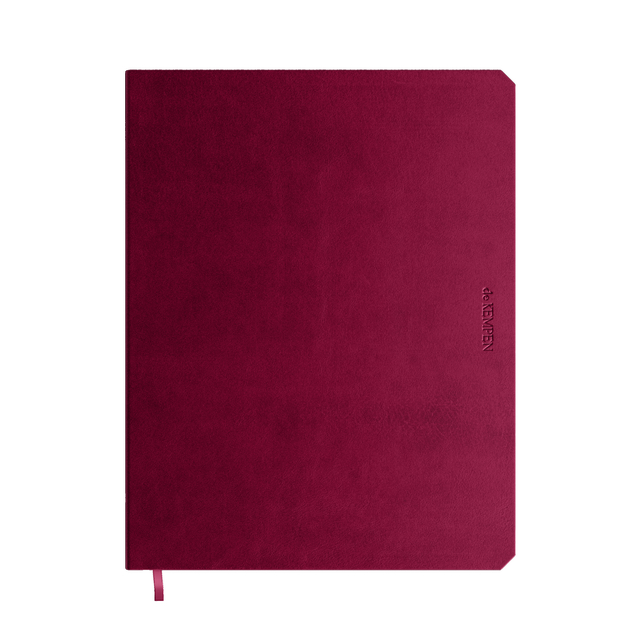 Carnet de notes De KEMPEN Amarone 171x220mm ligné 192 pages 90g bordeaux