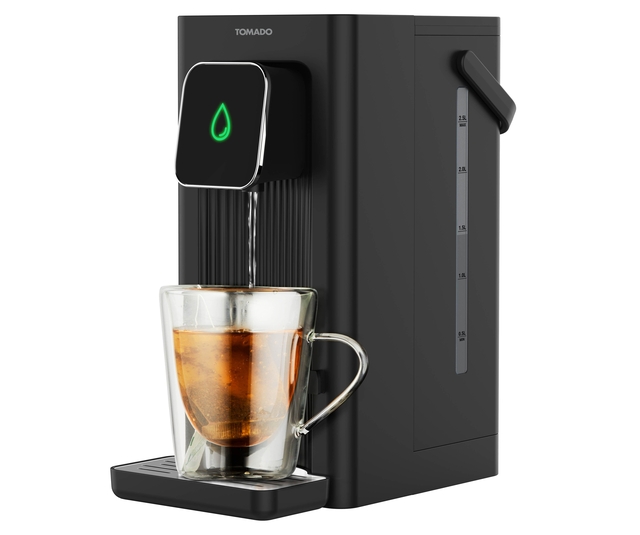 Distributeur d'eau chaude Tomado 2,5 litres 2200watt noir