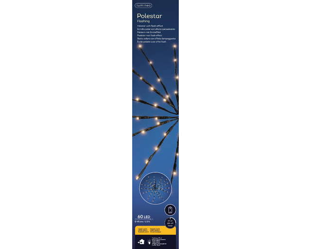 Illumination de Noël Lumineo LED ëtoile polaire 46cm