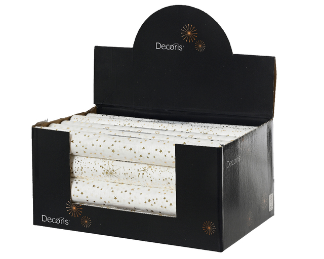 Tafelloper Decoris polyster 200x35cm 3 dessins assorti