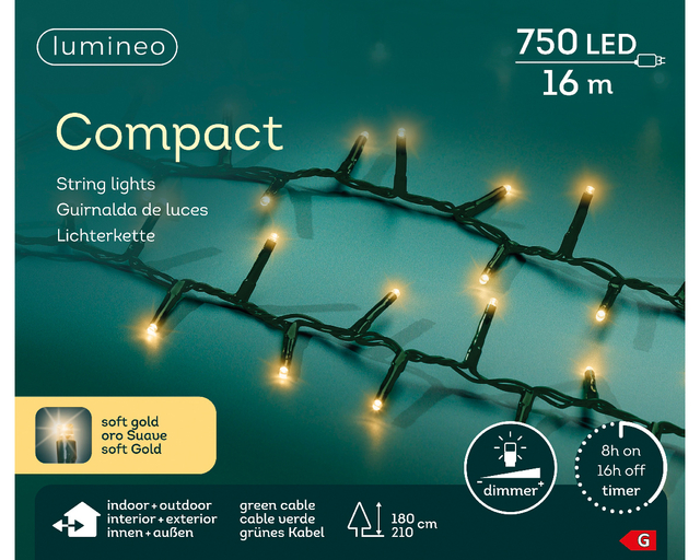 Kerstverlichting Lumineo LED 1600cm