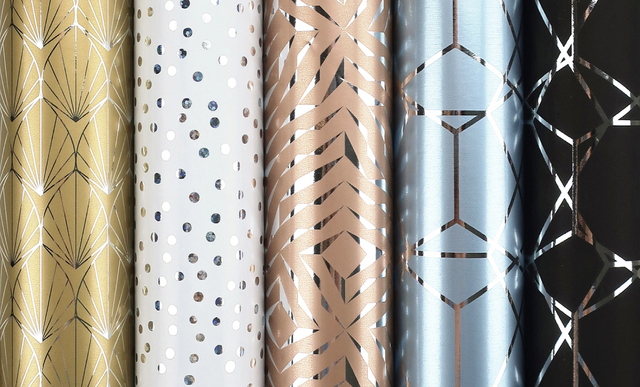 Inpakpapier Fancy vintage 150x70cm assorti