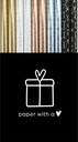 Inpakpapier Fancy vintage 150x70cm assorti