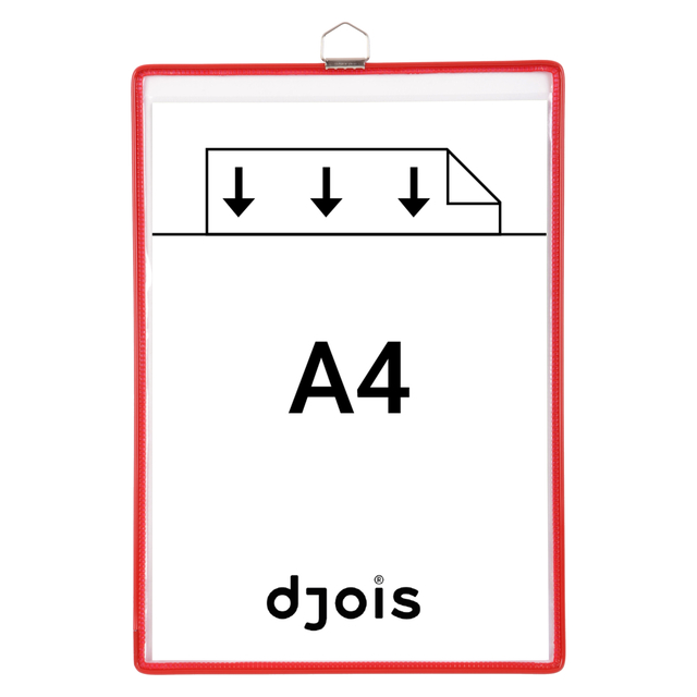Zichtpanelenframe hangend Tarifold A4 rood 5 stuks