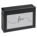 Boîte à photos walther design Fun 10x15cm 100 photos noir