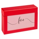 Boîte à photos walther design Fun 10x15cm 100 photos rouge