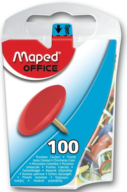 Punaises Maped couleur 100 pièces