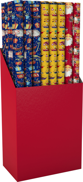 Inpakpapier Sinterklaas 300x100cm assorti