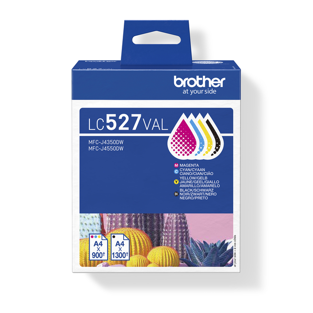 Cartouche d'encre Brother LC-527 noir + 3 couleurs