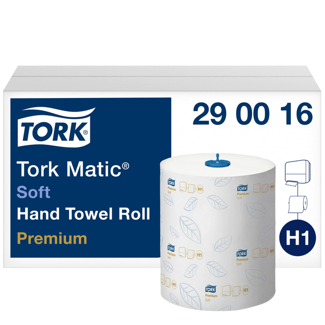 Essuie-mains Tork H1 Matic Premium 290016 2 épaisseurs 100m blanc