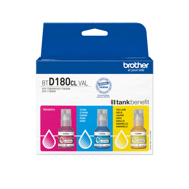 Recharge encre Brother BT-D180CLVAL 3 couleurs