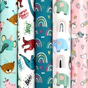 Papier cadeau Rotolux Rosie 200x70cm assorti