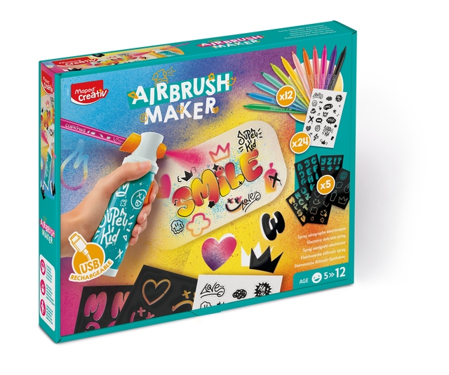 Airbrush Maker Maped Creativ set de 27 pièces