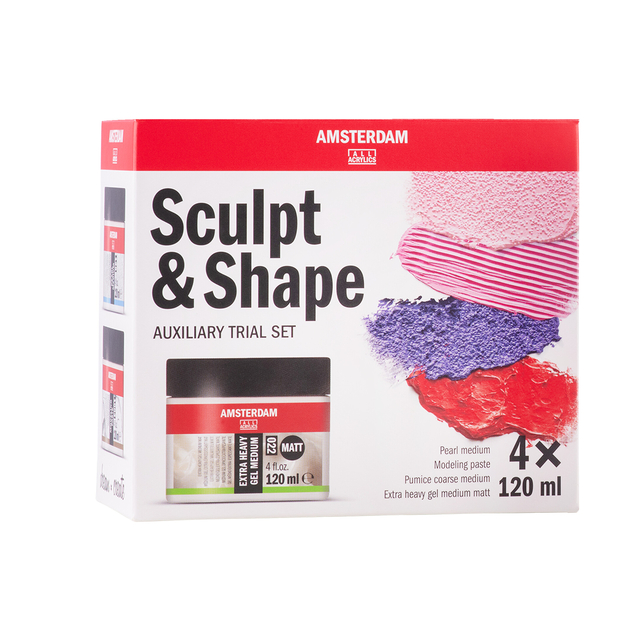 Médium Sculpter & Modeler Amsterdam Mini set 4 pièces 120ml