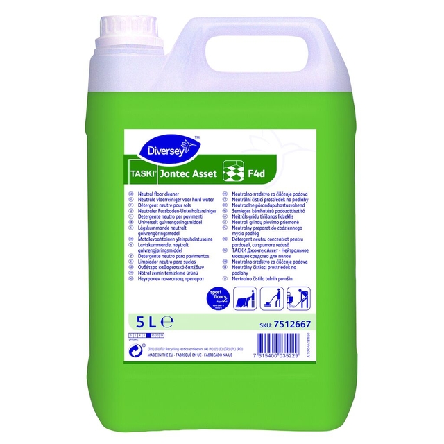 Vloerreiniger Taski Jontec Asset F4d neutraal 5 Liter