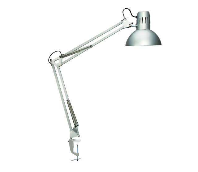 Lampe de bureau MAULstudy avec pince table incl LED ampoule E27 argent