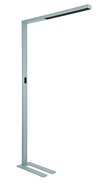 Lampadaire MAULsirius LED capteur mouvement lumière réglable argent