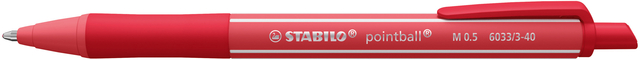 Balpen STABILO pointball colorful medium rood