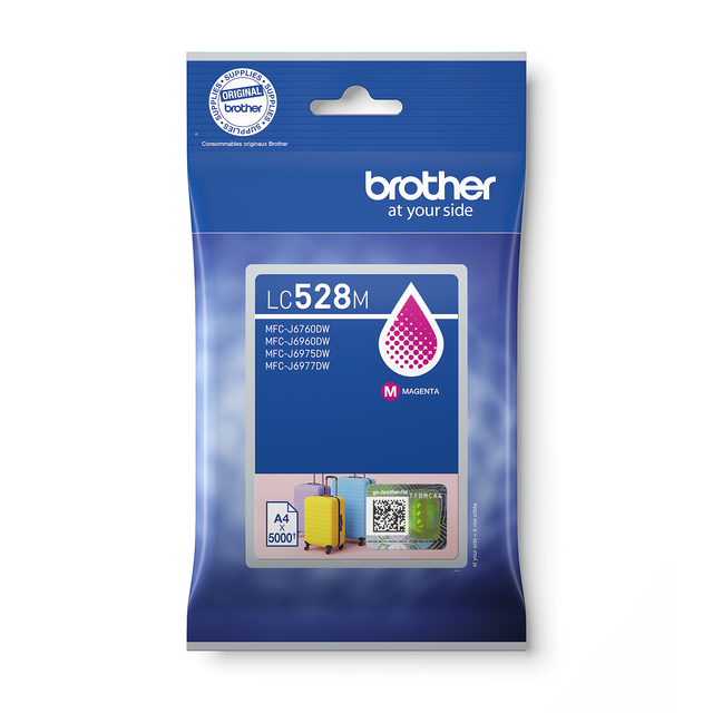 Cartouche d'encre Brother LC-528M rouge