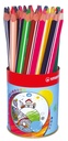 Kleurpotloden STABILO 203 Trio dik assorti classpack blik à 38 stuks