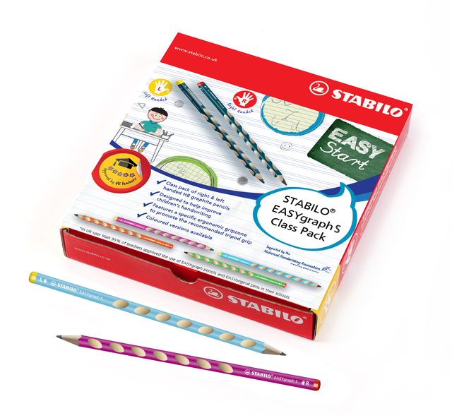 Crayon STABILO EASYgraph graphite 325 HB Classpack 48 pièces