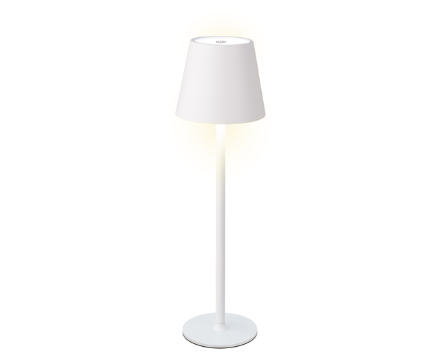 Lampe de table Lumineo LED rechargeable steady extérieur blanc