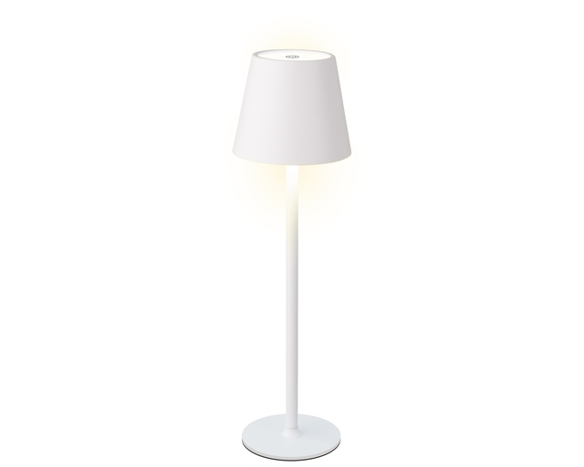 Tafellamp Lumineo led oplaadbaar steady binnen wit