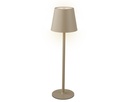 Tafellamp Lumineo led oplaadbaar steady binnen bruin