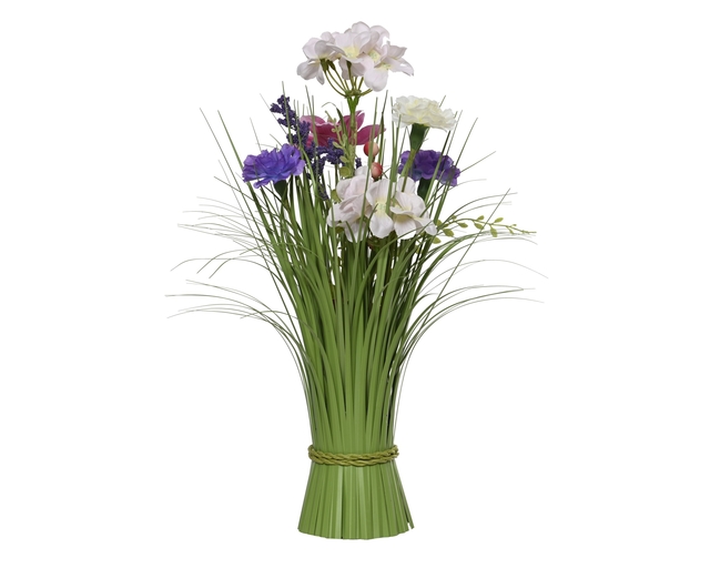 Plante herbacée Everlands avec fleurs assorties 40cm polyester
