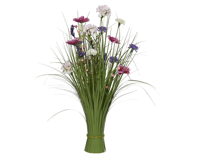 Plante herbacée Everlands avec fleurs assorties 70cm polyester