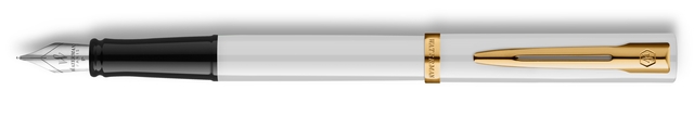 Stylo plume Waterman Allure Impression White GT Medium