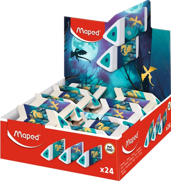 Gomme maped Dragon résentoir 24 couleurs assorti