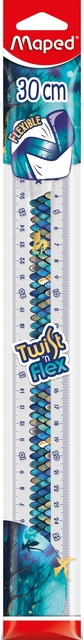 Règle Maped Twist'n Flex Dragon 30cm bleu