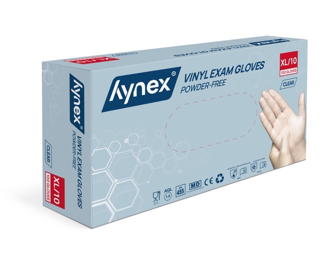 Gant Hynex vinyle XL transparent 4,5g 100 pièces