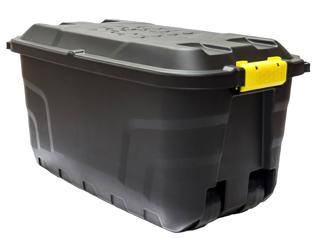 Caisse de rangement Bankers Box 75L avec roulettes robustes noir