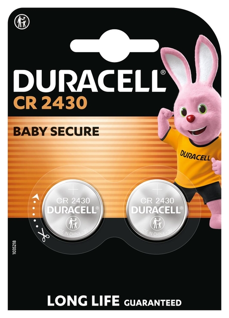 Pile bouton Duracell 2x CR2430 lithium