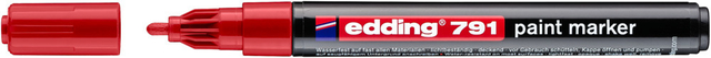 Marqueur peinture edding 791 base alcool 1-2mm rouge