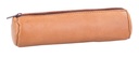 Pennenetui Oxford 22x6cm leer rond naturel
