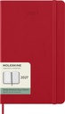 Agenda 2027 Moleskine 12 mois Planner Weekly 7 jours/1 page Large CR scarlet red