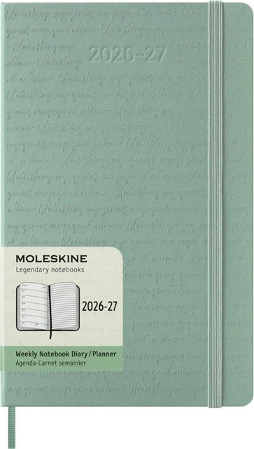Agenda 2027 Moleskine 18 mois Planner Weekly 7 jours/1 page Large CR sage green