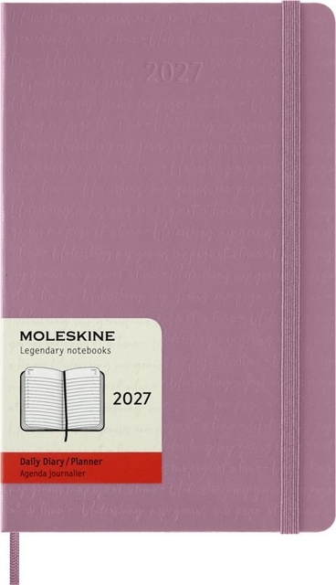 Agenda 2027 Moleskine 12 mois Planner Daily 1 jour/1 page Large CR majestic pink