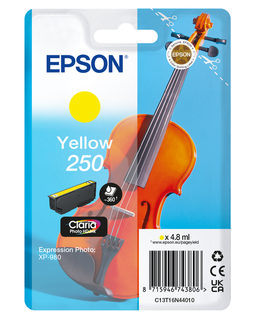 Cartouche d'encre Epson 250 T16N44 jaune