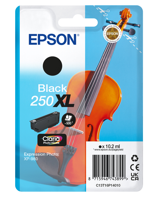 Cartouche d'encre Epson 250XL T16P14 noir