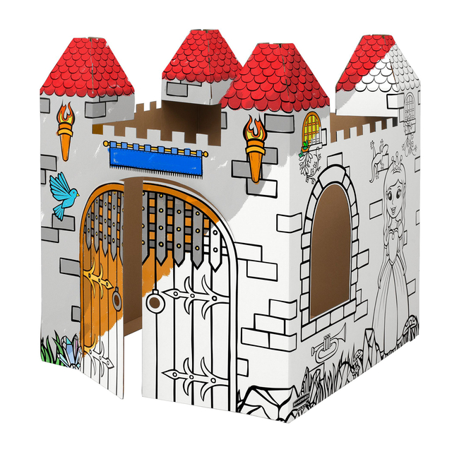 Chateau en carton XL Bankers Box Play à colorier