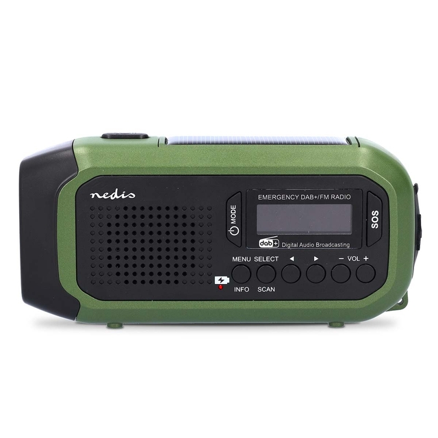 Radio d'urgence Nedis DAB+ FM panneau solaire