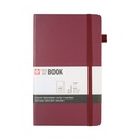 Carnet de notes Sakura Pocket 130x210mm ligné couverture rigide mûre