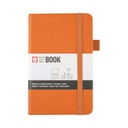 Carnet de notes Sakura Pocket 90x140mm ligné couverture rigide ambre