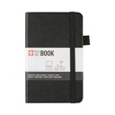 Carnet de notes Sakura Pocket 90x140mm ligné couverture rigide noir